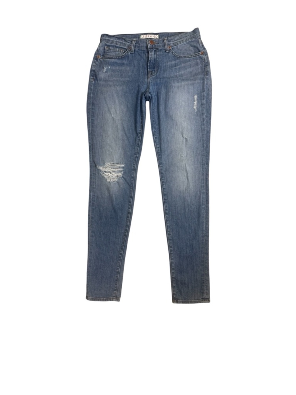 J Brand Tulum Skinny Jeans Womens 26 Distressed Medium Wash